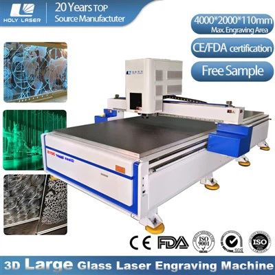 آلة نقش الزجاج بالليزر ثلاثية الأبعاد كبيرة الحجم